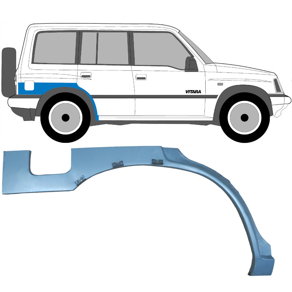 Suzuki Vitara Wielkast Reparatie Paneel Rechts