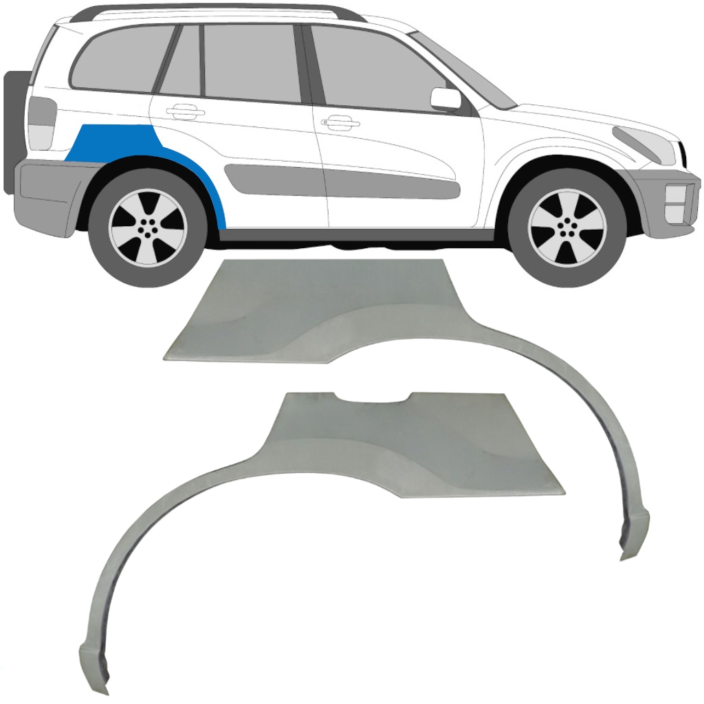 Wielkast Reparatie Paneel Set Toyota Rav4 2000 2005