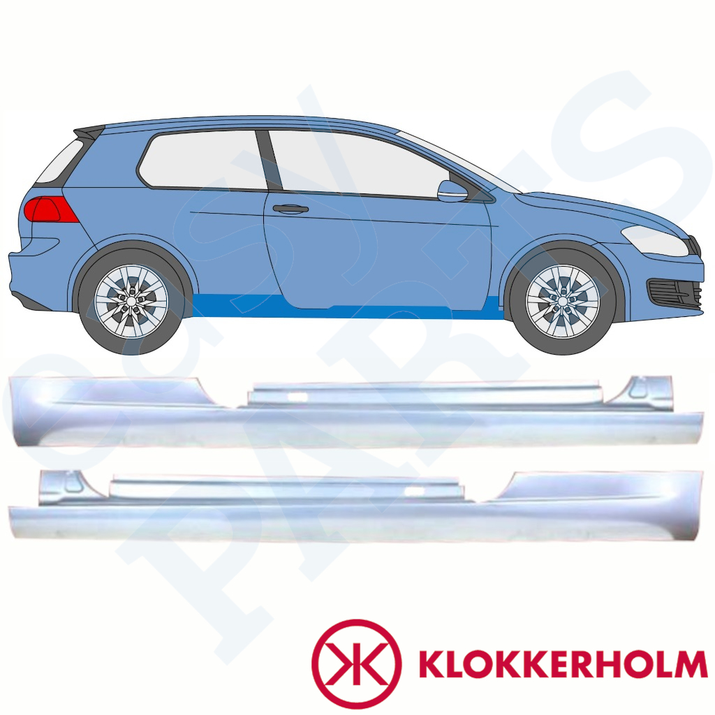 Deur Dorpel Reparatiepaneel Set Vw Golf 6 2008 3