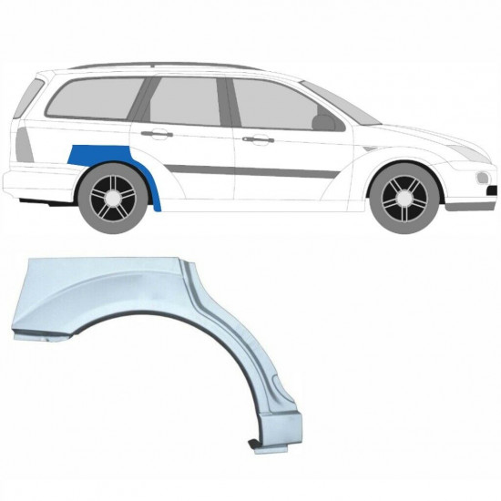 Reparatiepaneel achterspatbord voor Ford Focus 1998-2007 / Links + Rechts / COMBI / Set 6292