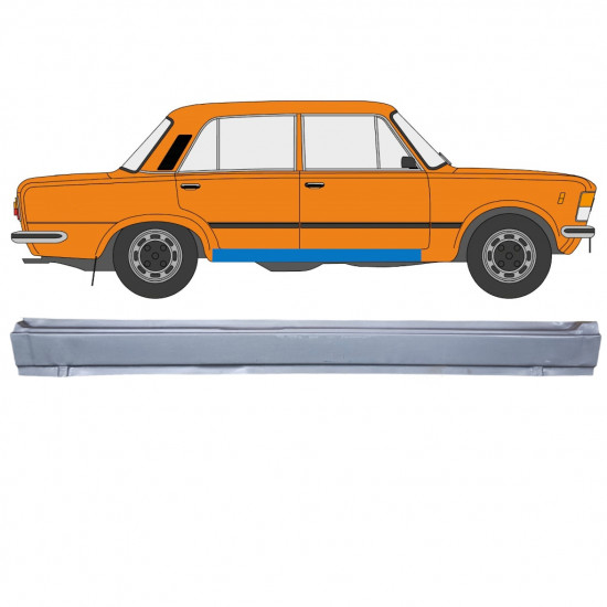 FIAT 125P 1968-1991 DORPEL REPARATIEPANEEL / RECHTS