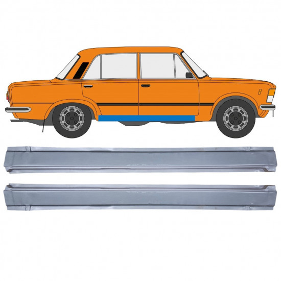 Reparatie dorpel voor Fiat 125p 1968-1991 / Set 12542