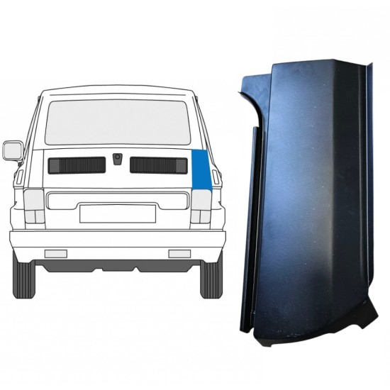 Reparatiepaneel achter hoek voor Fiat 126p 1972-2000 / Rechts 14959