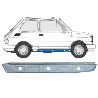 Binnenste reparatie dorpel voor Fiat 126p 1972-2000 / Rechts 15121