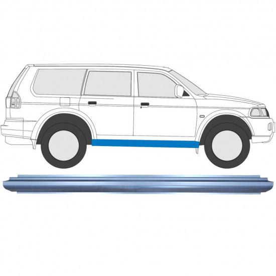 MITSUBISHI PAJERO SPORT 1996-2008 DORPEL REPARATIEPANEL / RECHTS = LINKS