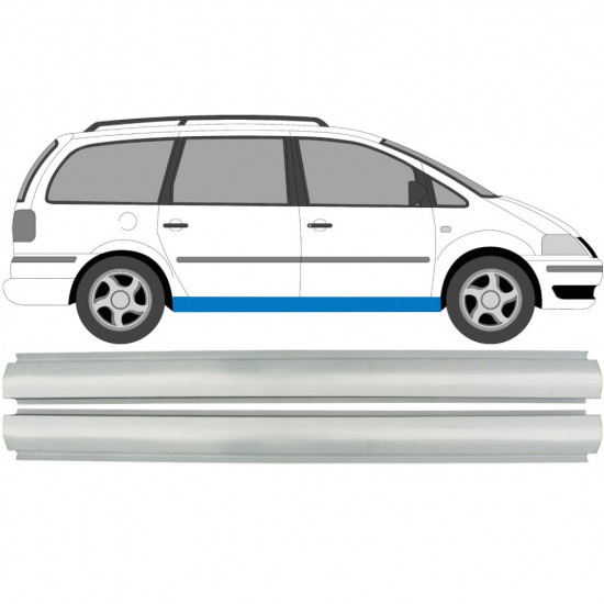 VW SHARAN F GALAXY 1995-2010 DORPEL REPARATIEPANEL / RECHTS = LINKS / SET
