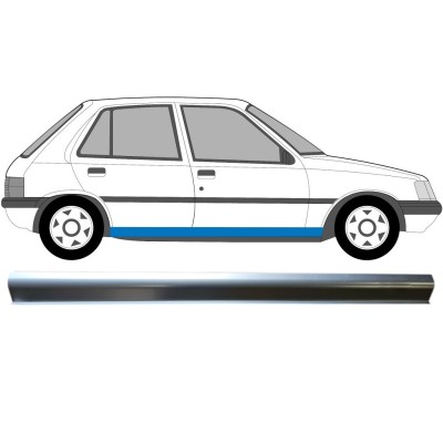 Reparatie dorpel onderste deel voor Peugeot 205 1983-1998 / Links = Rechts (symmetrisch) 16057