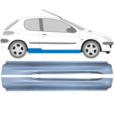 Reparatie dorpel voor Peugeot 206 1998- / Links + Rechts / Set 9248