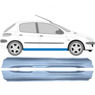 Reparatie dorpel voor Peugeot 206 1998- / Links + Rechts / Set 9247