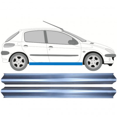 PEUGEOT 206 1998- DORPEL REPARATIEPANEEL / RECHTS = LINKS / SET