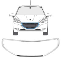 Frame van de grille voor Peugeot 208 2012-2015 16197