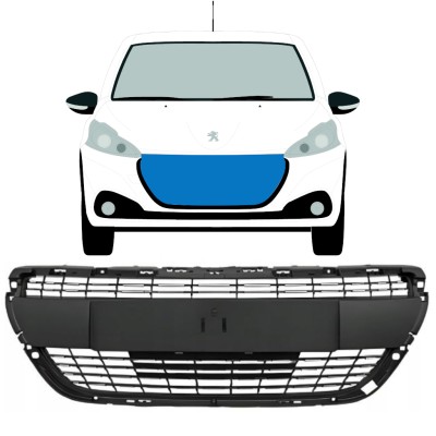 Grill voor Peugeot 208 2015-2019 ALLURE 16201