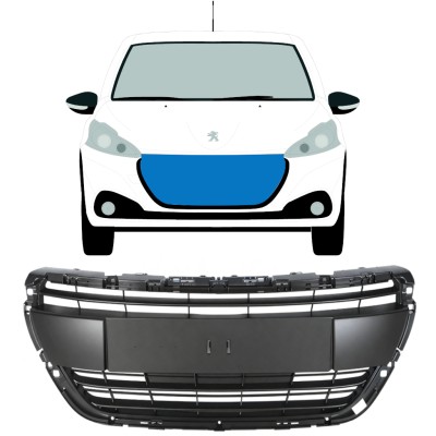Grill voor Peugeot 208 2015-2019 ACTIVE 16200
