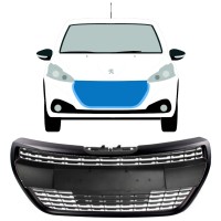 Zwarte grill voor Peugeot 208 2015-2019 ALLURE / Set 7537