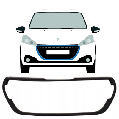 Frame van de grille voor Peugeot 208 2015-2019 16199