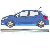 Reparatie dorpel voor Peugeot 208 2012-2019 / Links 16314