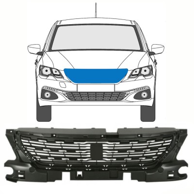 Grill voor Peugeot 301 2017- 16251