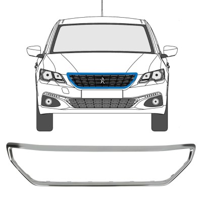 Grill voor Peugeot 301 2017- 16252