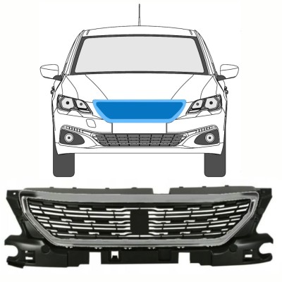 Grill voor Peugeot 301 2017- / Set 8499
