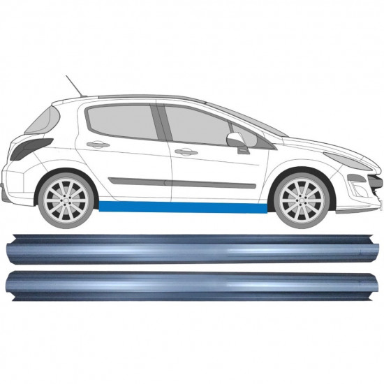 Reparatie dorpel voor Peugeot 308 2007-2013 / Links + Rechts / Set 9481