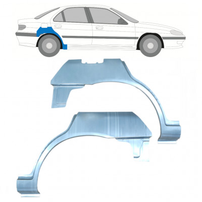 Reparatiepaneel achterspatbord voor Peugeot 406 1995-2005 / Links + Rechts / Set 9338