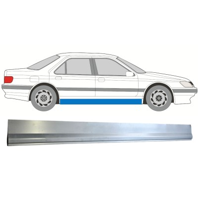 Reparatie dorpel onderste deel voor Peugeot 605 1989-1999 / Links = Rechts (symmetrisch) 15218