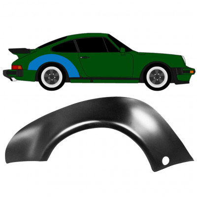 Reparatiepaneel achterspatbord voor Porsche 911 1974-1989 Turbo / Rechts 12716