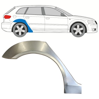 Reparatiepaneel achterspatbord voor Audi A3 8P 2003-2012 / Rechts 15208