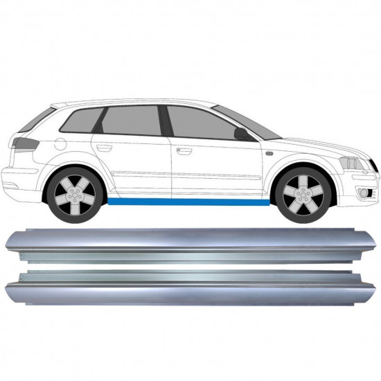 AUDI A3 8P 2003-2012 DORPEL REPARATIEPANEL / RECHTS = LINKS / SET