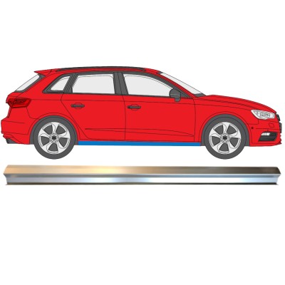 Reparatie dorpel onderste deel voor Audi A3 8V 2012-2020 / Rechts 14992