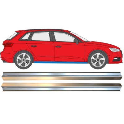 Reparatie dorpel onderste deel voor Audi A3 8V 2012-2020 / Links + Rechts / Set 14994