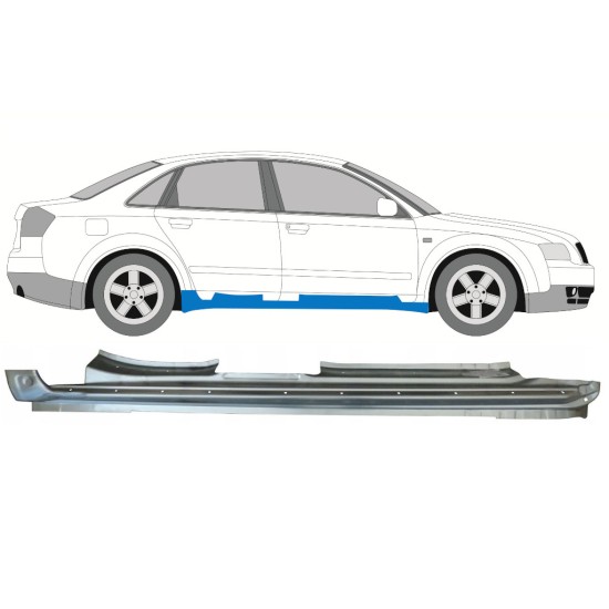Volledige dorpel voor Audi A4 B6 2000-2004 / Rechts 15157