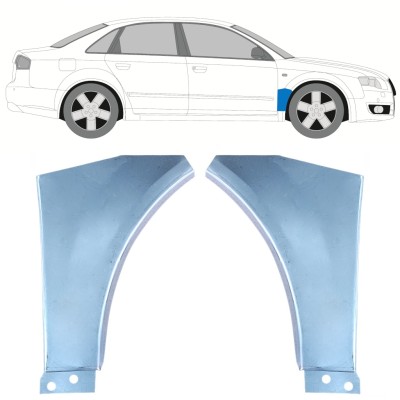 Reparatiepaneel voorspatbord voor Audi A4 B7 2004-2007 / Links + Rechts / Set 15171