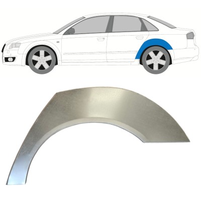 Reparatiepaneel achterspatbord voor Audi A4 B7 2004-2007 / Links 14744