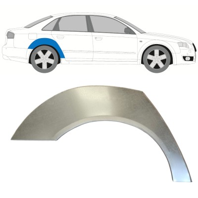 Reparatiepaneel achterspatbord voor Audi A4 B7 2004-2007 / Rechts 14743