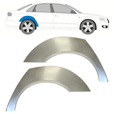 Reparatiepaneel achterspatbord voor Audi A4 B7 2004-2007 / Links + Rechts / Set 14747