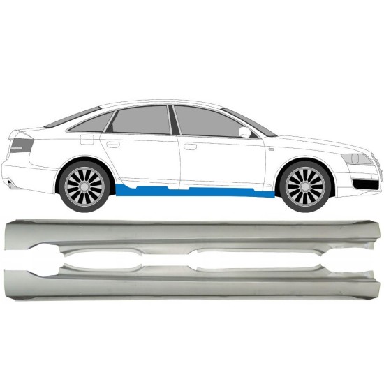 Volledige dorpel voor Audi A6 C6 2004-2010 / Links + Rechts / Set 15035