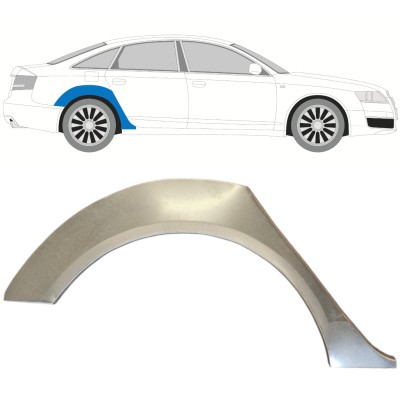 Reparatiepaneel achterspatbord voor Audi A6 C6 2004-2010 / Rechts 14741