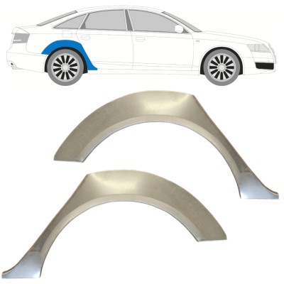 Reparatiepaneel achterspatbord voor Audi A6 C6 2004-2010 / Links + Rechts / Set 14746