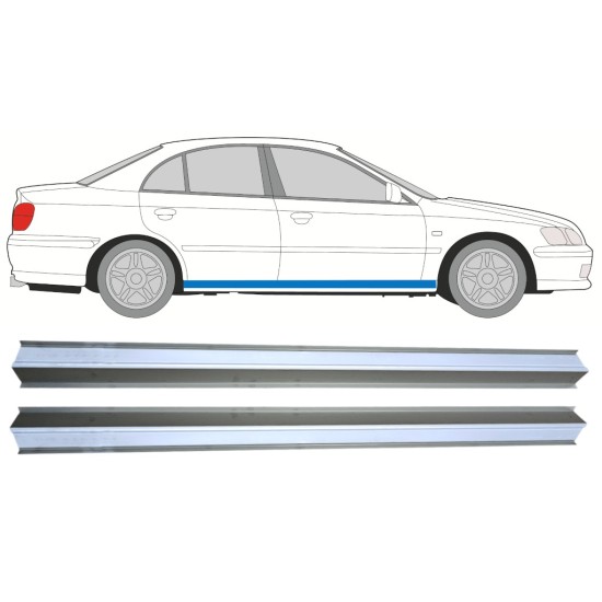 Reparatiepaneel bovenste deel dorpel voor Honda Accord 1998-2002 / Links + Rechts / Set 16285