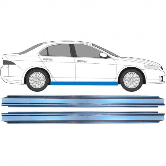 Reparatie dorpel voor Honda Accord 2002-2008 / Links = Rechts (symmetrisch) / Set 9603