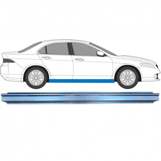 Reparatie dorpel voor Honda Accord 2002-2008 / Links = Rechts (symmetrisch) 6625