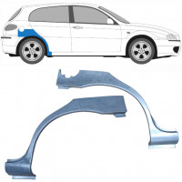 Reparatiepaneel achterspatbord voor Alfa Romeo 147 2000-2010 / Links + Rechts / Set 9268