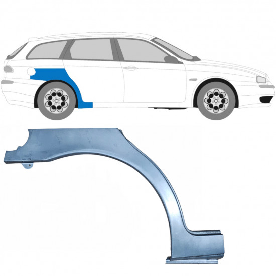 ALFA ROMEO 156 1997-2005 WIELKAST REPARATIE PANEEL / RECHTS