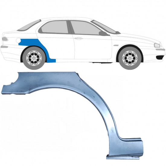 ALFA ROMEO 156 1997-2005 SEDAN WIELKAST REPARATIE PANEEL / RECHTS