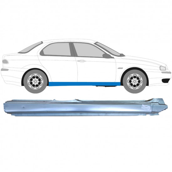 Volledige dorpel voor Alfa Romeo 156 1997-2005 / Rechts 5399