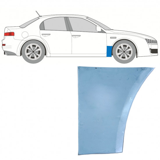 Reparatiepaneel voorspatbord voor Alfa Romeo 159 2005-2012 / Rechts 11277