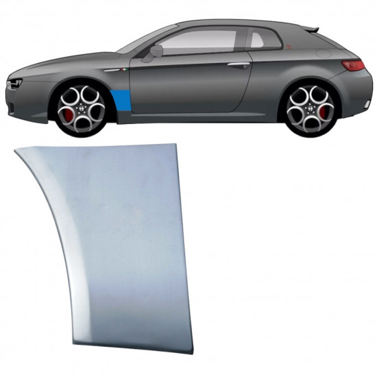 Reparatiepaneel voorspatbord voor Alfa Romeo Brera 2005-2010 / Links 11398