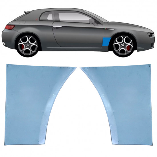 Reparatiepaneel voorspatbord voor Alfa Romeo Brera 2005-2010 / Set 11399