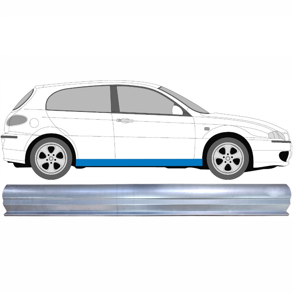 ALFA ROMEO 147 2000-2010 DORPEL REPARATIEPANEEL / RECHTS = LINKS